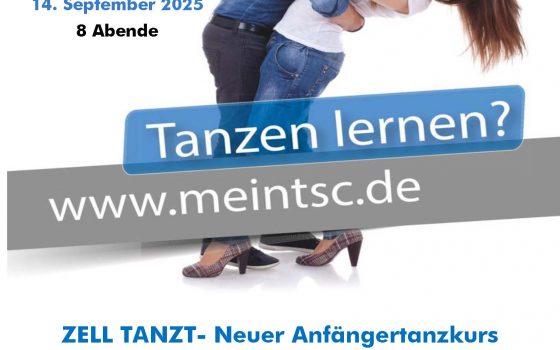 ZELL TANZT- Neuer Anfängertanzkurs