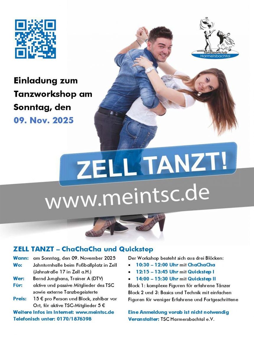 ZELL TANZT – ChaChaCha und Quickstep ZELL TANZT – ChaChaCha und Quickstep