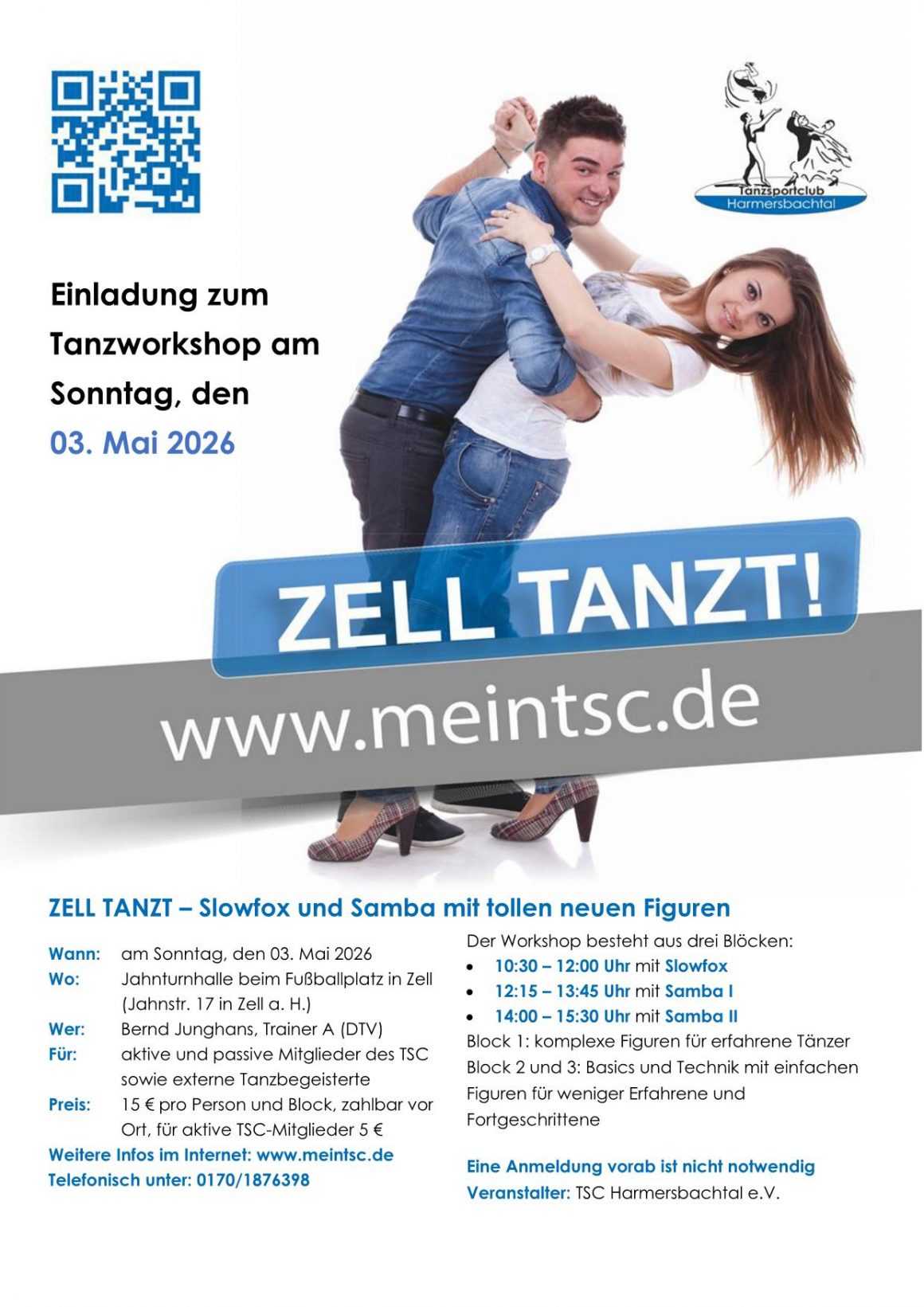 ZELL TANZT – Slowfox und Samba