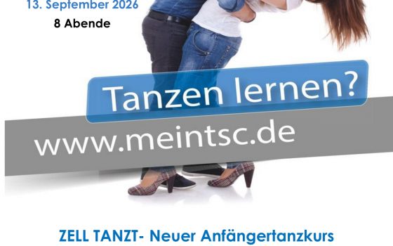 ZELL TANZT – Neuer Anfängertanzkurs ZELL TANZT – Neuer Anfängertanzkurs