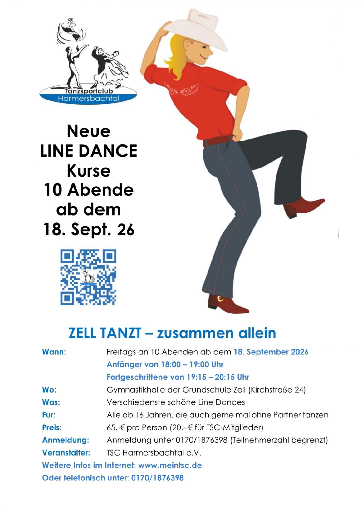 ZELL TANZT-Line Dance ab dem 18.09.26