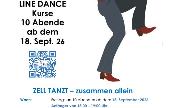 ZELL TANZT-Line Dance ab dem 18.09.26 ZELL TANZT-Line Dance ab dem 18.09.26