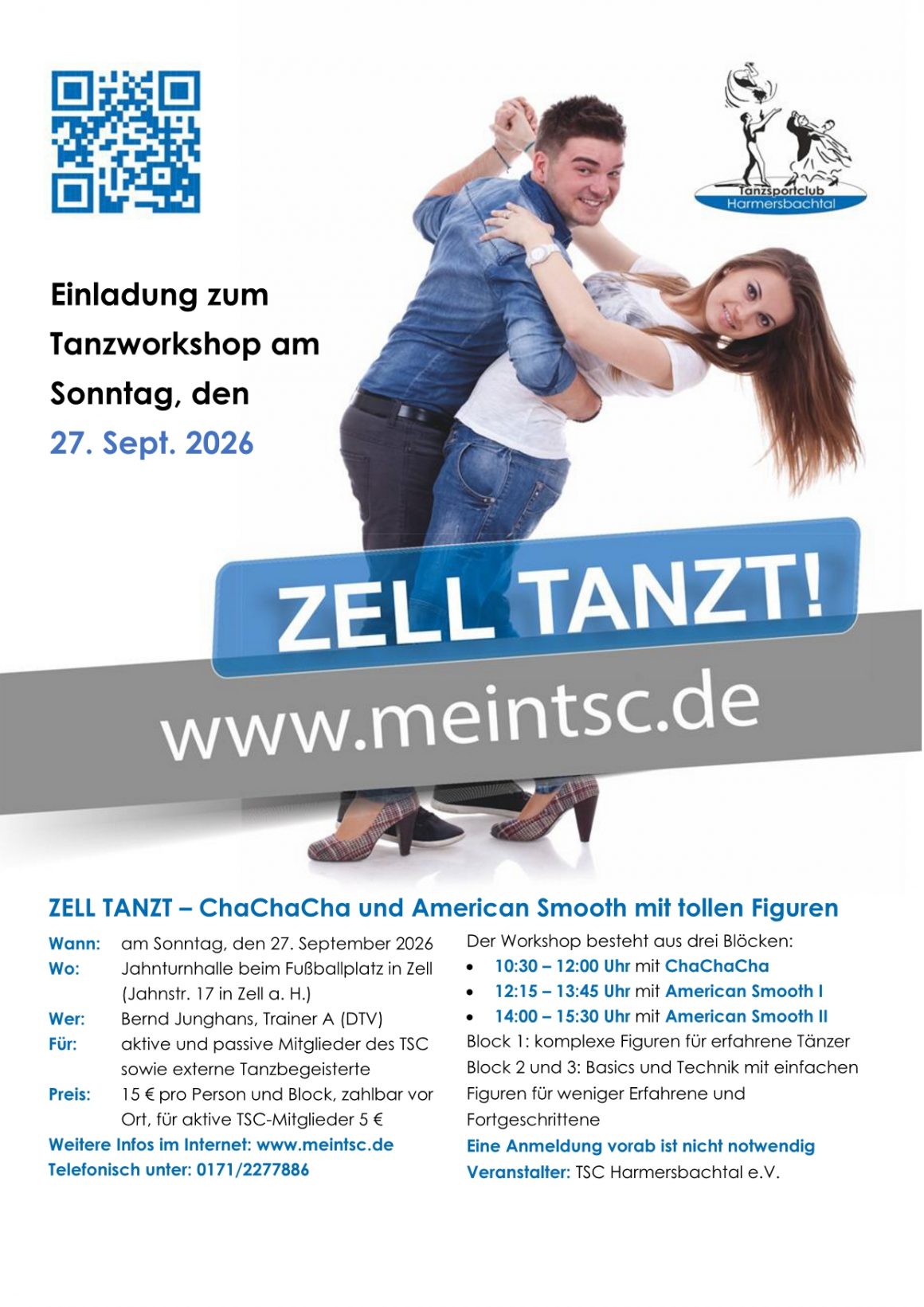 ZELL TANZT – ChaChaCha und American Smooth