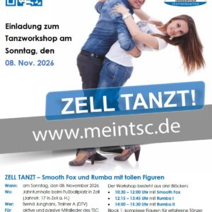 ZELL TANZT – Smooth Fox und Rumba mit tollen Figuren ZELL TANZT – Smooth Fox und Rumba mit tollen Figuren